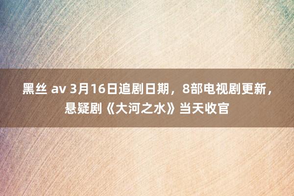 黑丝 av 3月16日追剧日期，8部电视剧更新，悬疑剧《大河之水》当天收官