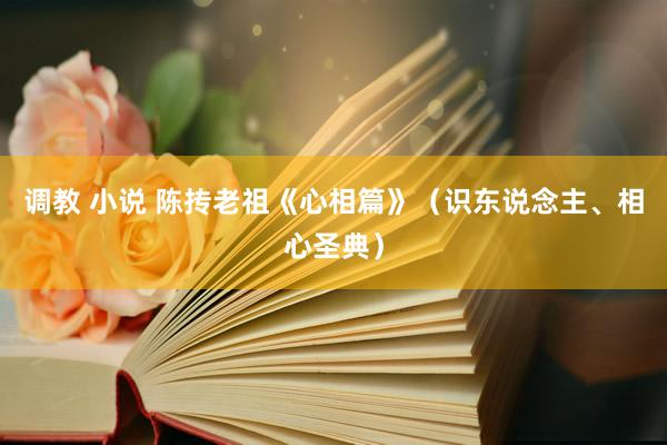调教 小说 陈抟老祖《心相篇》（识东说念主、相心圣典）