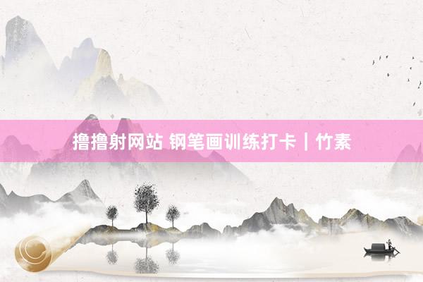 撸撸射网站 钢笔画训练打卡｜竹素